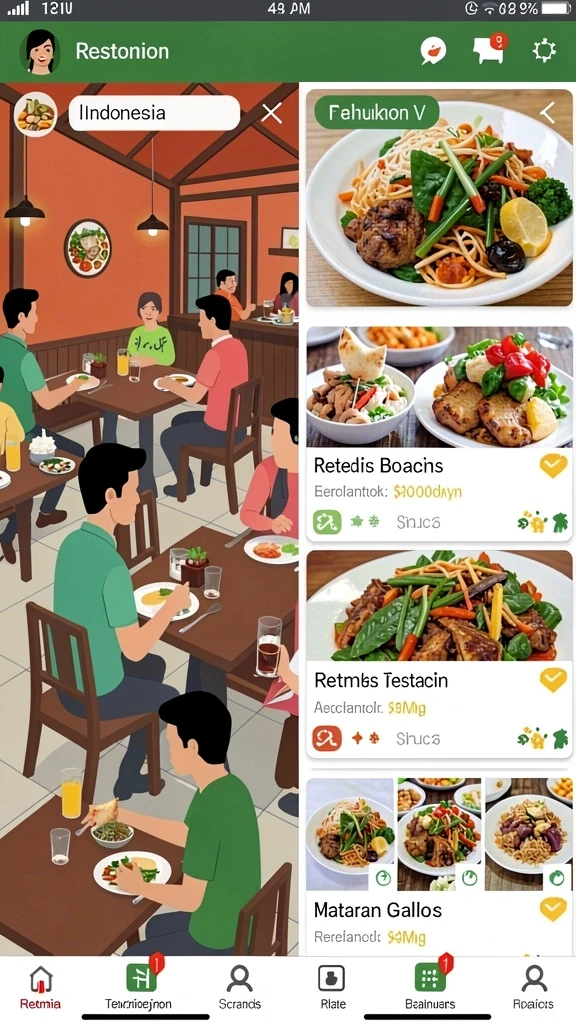 dorahoki - Tampilan antarmuka pengguna yang modern dan menarik.